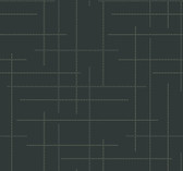 4198-83478 - Wylie Teal Dotted Gridlines Wallpaper