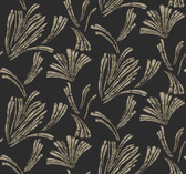 4198-83473 - Ermine Black Abstract Wallpaper