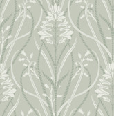 4198-27822 - Rosalind Sage Iris Damask Wallpaper