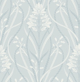 4198-27821 - Rosalind Sky Blue Iris Damask Wallpaper