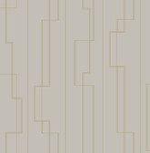 4198-27812 - Anson Taupe Deco Detailing Wallpaper