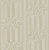 4198-27809 - Braddock Gold Rhythmic Flow Wallpaper