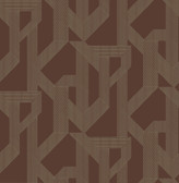4198-27804 - Franz Maroon Geometric Wallpaper