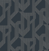 4198-27802 - Franz Navy Geometric Wallpaper