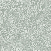 4201-48004 - Siv Slate Botanical Wallpaper