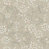 4201-20113 - Paradis Grey Bouquet Toss Wallpaper