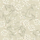 4201-20112 - Paradis Beige Bouquet Toss Wallpaper