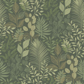 4201-20103 - Ängslycka Dark Green Forest Botanicals Wallpaper