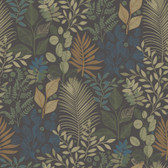 4201-20105 - Ängslycka Charcoal Forest Botanicals Wallpaper