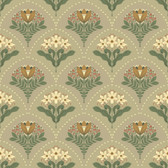 4201-48017 - Maj Taupe Floral Damask Wallpaper