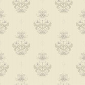 4201-48006 - Gullvie Cream Pansies Wallpaper