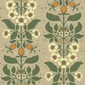 4201-48012 - Rosa Light Brown Floral Columns Wallpaper