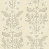4201-48009 - Rosa Cream Floral Columns Wallpaper