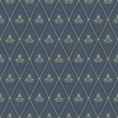 4201-48033 - Alma Navy Diamond Floral Wallpaper