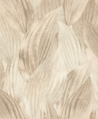 4202-571554 - Melora Beige Leaf Wallpaper