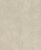 4202-571257 - Anara Grey Geo Faux Grasscloth Wallpaper