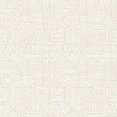 4177-83300 - Crescendo Silver Block Geometric Wallpaper