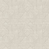 4177-83303 - Crescendo Light Grey Block Geometric Wallpaper