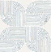 4177-27723 - Savoye Dark Blue Spiral Arches Wallpaper