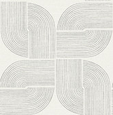 4177-27725 - Savoye Black Spiral Arches Wallpaper