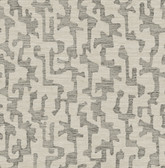 4177-27704 - Cipher Black Geometric Faux Grasscloth Wallpaper