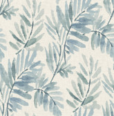 4177-27743 - Serenade Blue Ferns Wallpaper