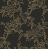 4173-27635 - Gerty Gold Fruit Toile Wallpaper