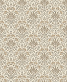 4173-27633 - Woodbury Brown Floral Damask Wallpaper