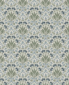 4173-27632 - Woodbury Blue Floral Damask Wallpaper