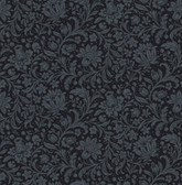 4173-27626 - Hague Dark Blue Floral Trail Wallpaper