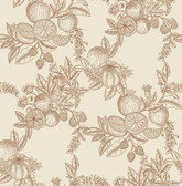 4173-27638 - Gerty Copper Fruit Toile Wallpaper
