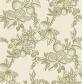 4173-27636 - Gerty Green Fruit Toile Wallpaper