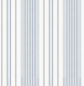 4172-27484 - Navarres Stripe Blue Faux Linen Wallpaper