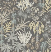 4172-27481 - Everglades Grey Botanical Wallpaper