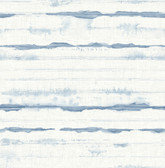 4172-27516 - Destin Blue Stripe Wallpaper