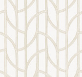 4172-82008 - Salvo Gold Curved Contours Wallpaper