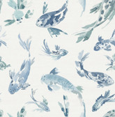 4172-27500 - Koi Blue Fish Wallpaper
