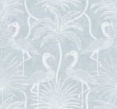 4172-82005 - Biscayne Sky Blue Flamingo Beach Wallpaper