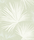 4172-27490 - Hatteras Light Green Palms Wallpaper