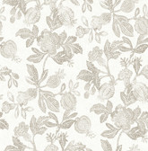 4172-27493 - Beach Rose Neutral Floral Fruits Wallpaper