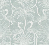 4172-82004 - Biscayne Turquoise Flamingo Beach Wallpaper