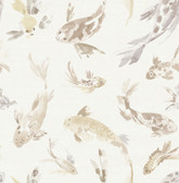 4172-27501 - Koi Metallic Fish Wallpaper