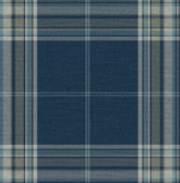 4147-27386 - Westley Navy Plaid Wallpaper
