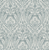 4147-27380 - Berkshire Denim Damask Wallpaper