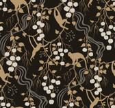 4147-80009 - Linden Black Jungle Canopy Wallpaper