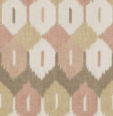 4147-27408 - Abilene Apricot Ikat Wallpaper