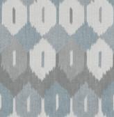 4147-27407 - Abilene Denim Ikat Wallpaper