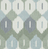 4147-27406 - Abilene Sea Green Ikat Wallpaper