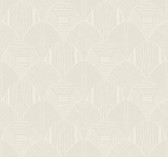 4155-72805 - Meyberg Ivory Geometric Wallpaper