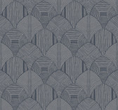 4155-72807 - Meyberg Blue Geometric Wallpaper